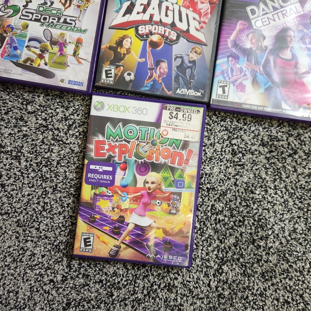 Xbox 360 Game Bundle:Kinect Sports, Dance Central,Kinect Adventures, Deca Sports - Picture 4 of 10